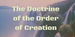 Order of Creation